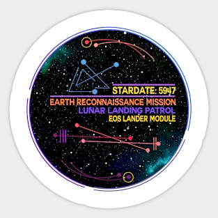 Lunar Landing Patrol Eos Lander Module Sticker